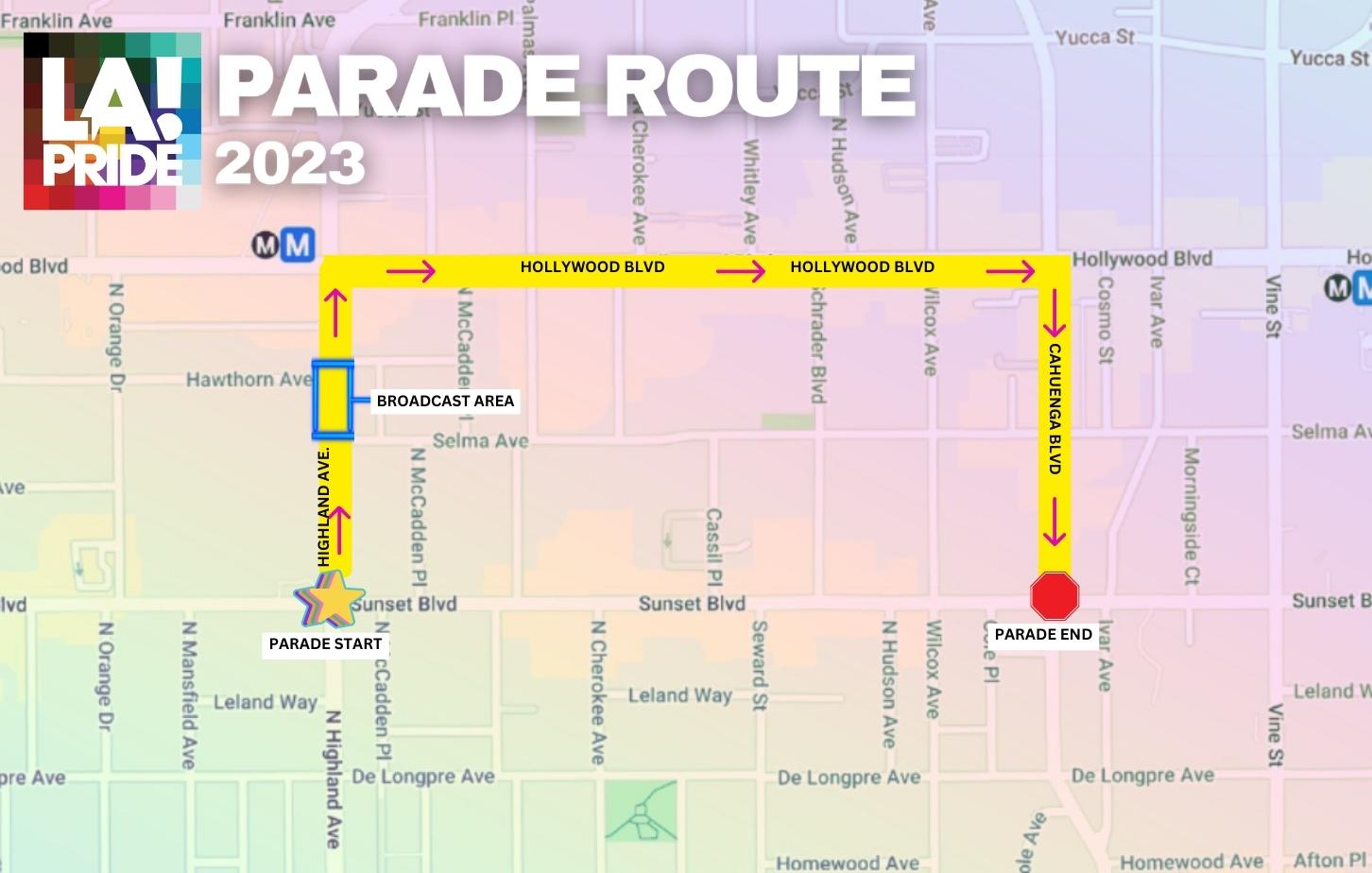 2023 LA Pride Village and Parade Route Revealed LA Pride
