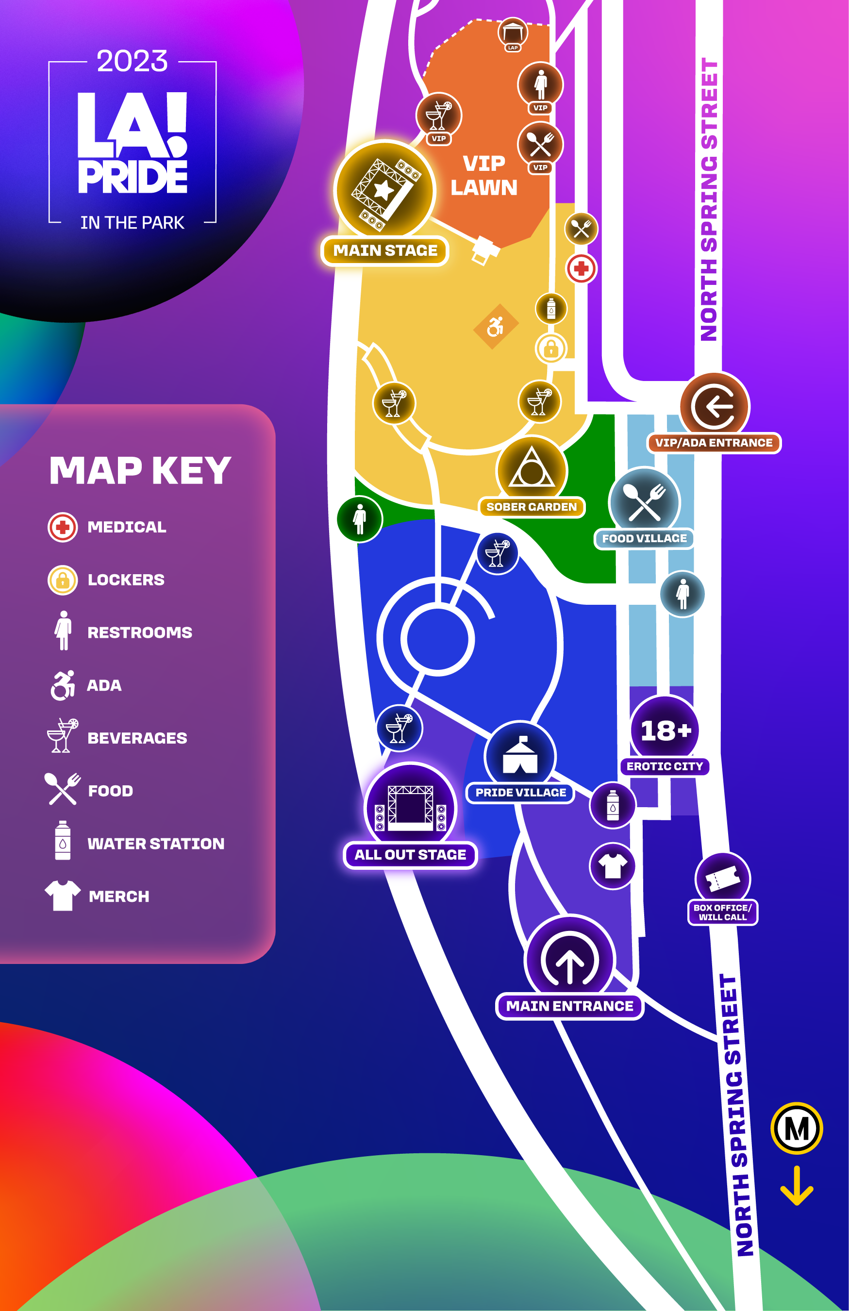 LA Pride in the Park Site Map 2023 – LA Pride