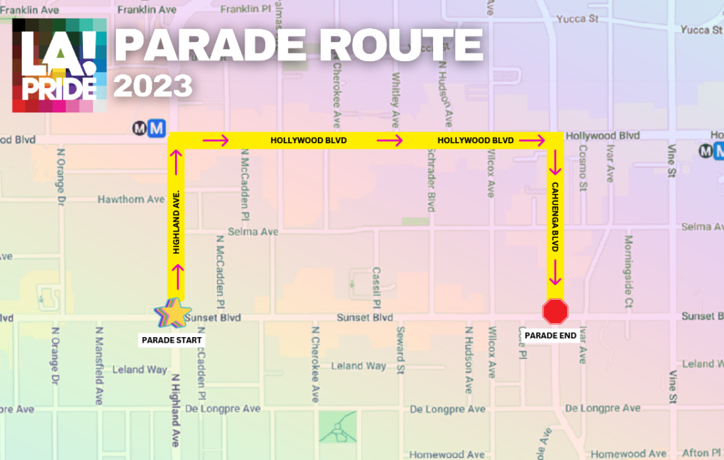 2023 Pride Parade Route