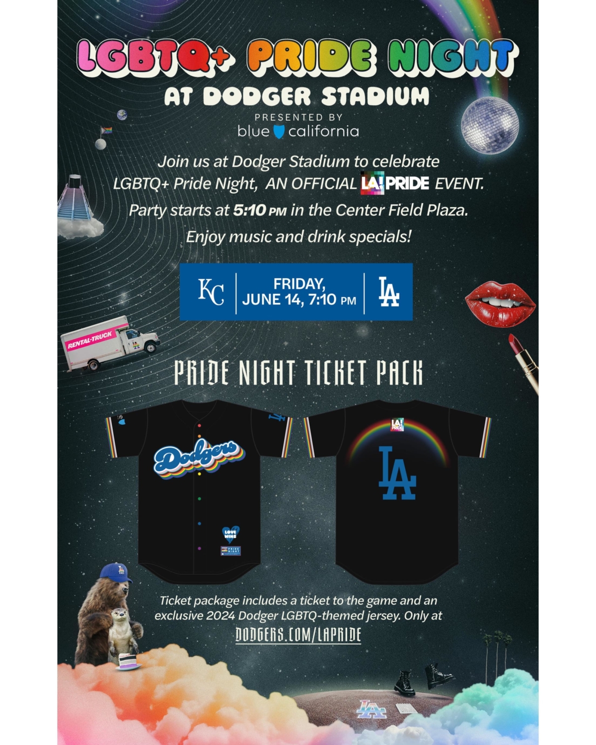 2024 LGBTQ+ Pride Night Dodger Stadium LA Pride